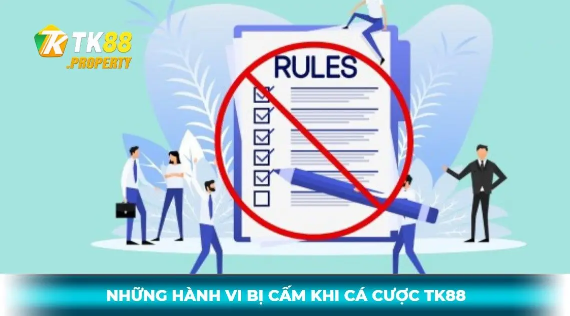 Điều khoản sử dụng quy định những hành vi bị cấm tk88